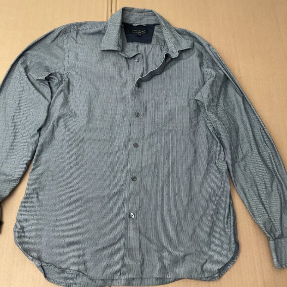 Banana Republic Mens Slim Fit Soft Wash Striped Button-Down Shirt M Cotton Blend - Picture 1 of 6